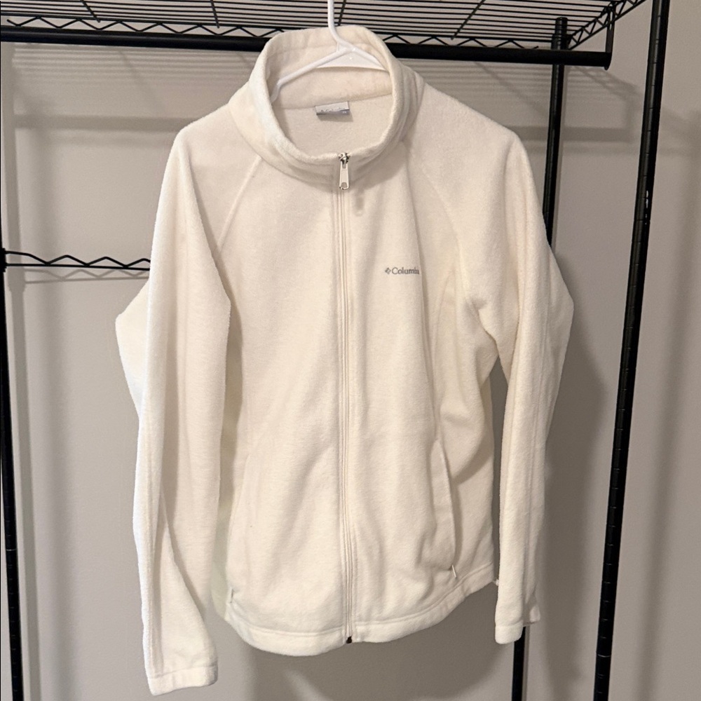 Columbia Soft White Fleece Jacket